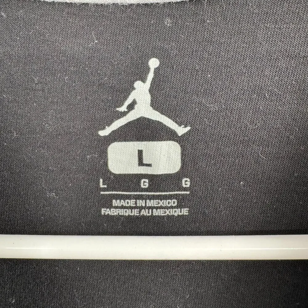 Jordan Front All Over‎ Print Short Sleeve T-Shirt Adult Size Large Black